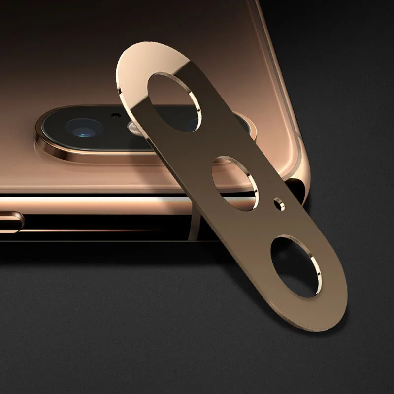 Задняя крышка объектива камеры защитный чехол для Iphone X XS Max металлическая защитная крышка объектива