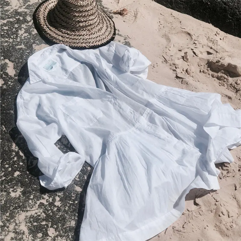 Пляжное платье Saida de Praia, хлопковое пляжное покрывало, кафтан, Пляжное парео, кружевное бикини, накидка, купальник, накидка# Q662