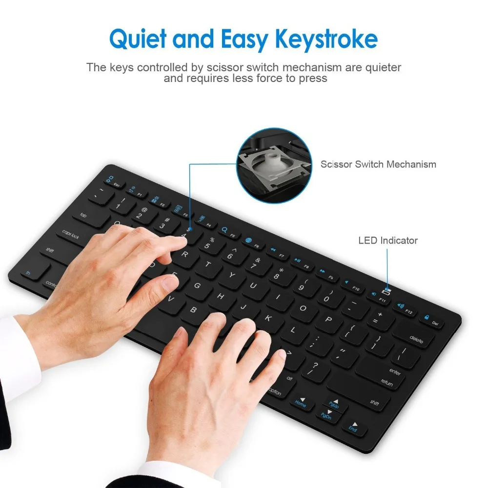 Фото Беспроводная клавиатура Bluetooth клавиатура для Lenovo Tab 3 8 10 S8 TAB3 7 8,0 TB2-X30F Miix 4 5 Pro 320 325 300 310 чехол для планшета №1