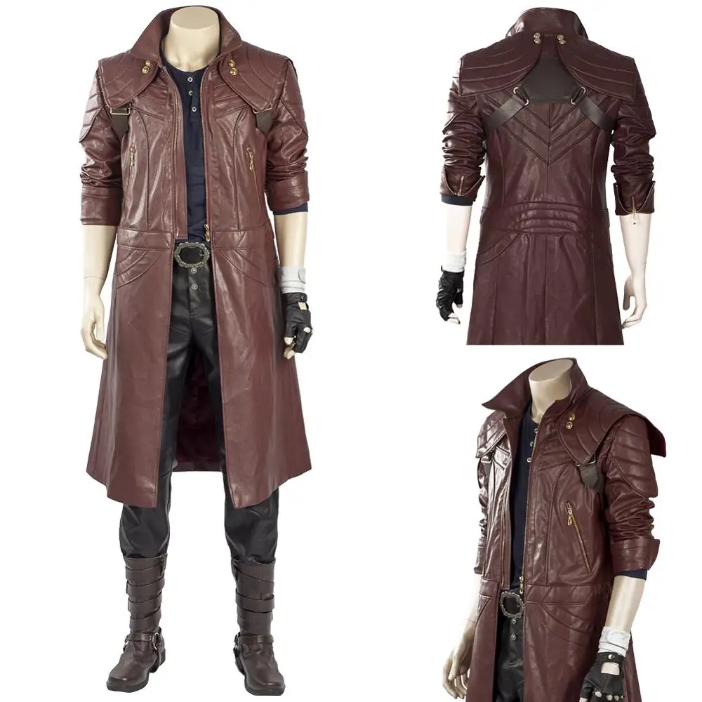 (В наличии) DMC 5 Данте Косплэй костюм возраста куртка только без ремня для взрослых