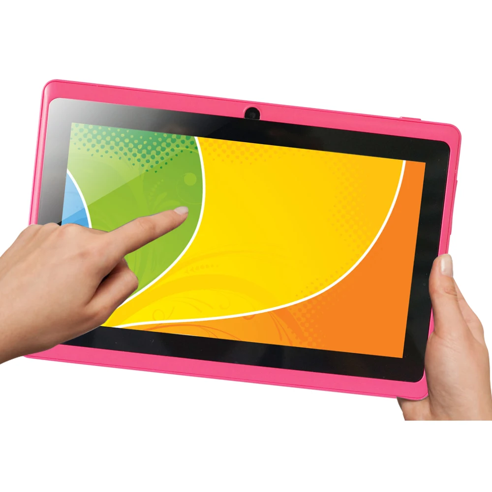 Дешевые Планшеты PC A33 Q88 7 дюймов Кепки Acitive Экран + Android 4.4 4 ядра двойной камера Wi Fi