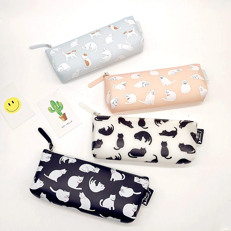 Kawaii кожаный чехол для ручки тканевый карандашей etui a пенал stifte tasche школьная сумка