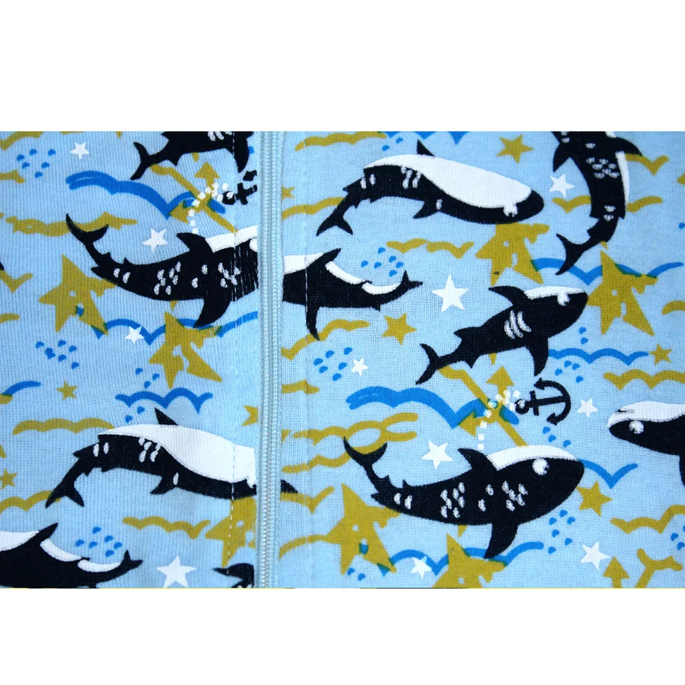 Baby Whale Children One Piece Kids Animal Rommper Boys Full Sleeve Pajamas Girls 100% Cotton Pyjamas | Детская одежда и обувь