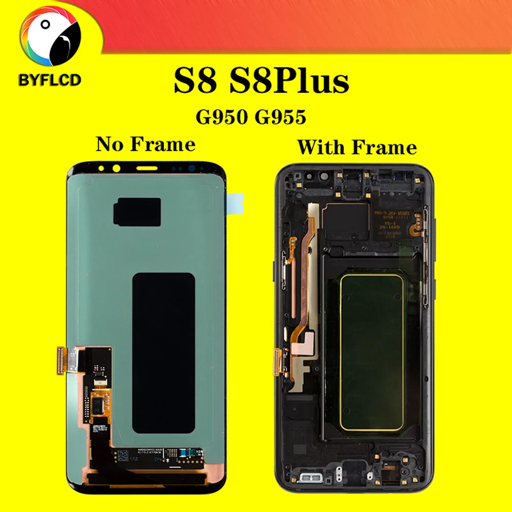 Оригинальный ЖК дисплей для samsung Galaxy S8 G950 G950F экран Plus G955 G955F сжигание тени