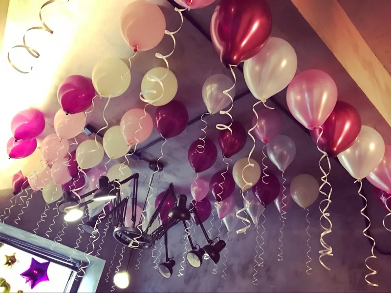 NASTASIA 35 шт./лот жемчужный воздушный шар красного вина белого цвета толстый