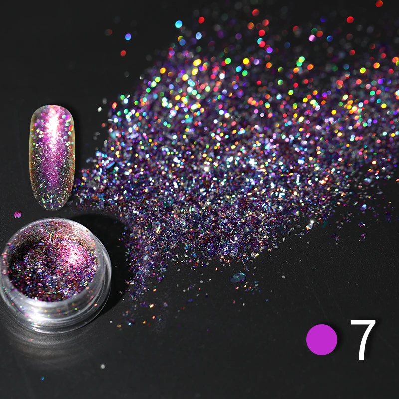  Nail Powder Shiny Glitter Purple Gold Green Pigment Chameleon Effect Art Decoration for Beauty Design | Красота и здоровье