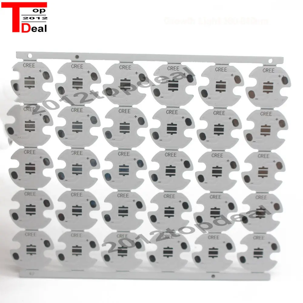 Cree XPE XP E /XTE XT E/XPG G 3535 светодиодная алюминиевая плата PCB 20 мм 16 для самостоятельной