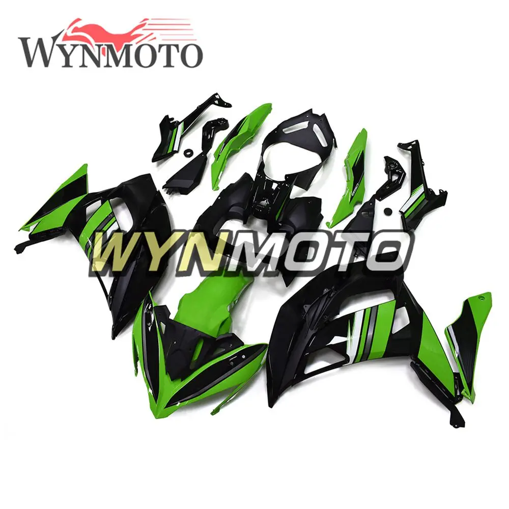 

Полный обтекатель для Kawasaki ER-6F 2017 Ninja 650r 2017 года, рамка из АБС-пластика, кузов, зеленые, черные обтекатели, обтекатели