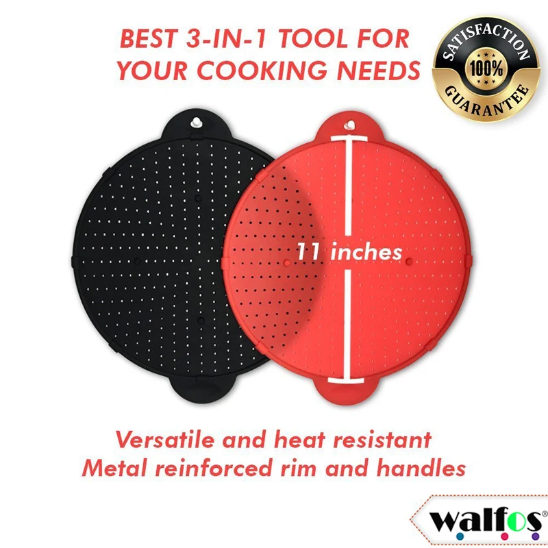 Многофункциональный силиконовый ситечко 3 в 1 для защиты экрана|pan cover|pot lidlid pan |