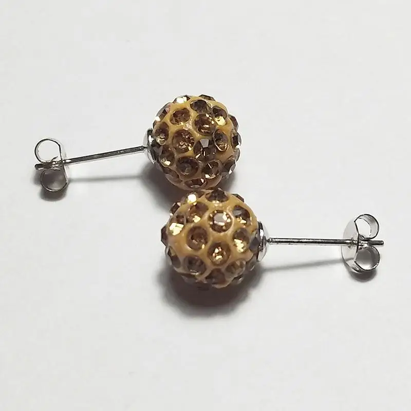 Серьги Brincos Earing интернет-магазины Индия Aros Pendientes Mujer для женщин Brinco Perlas Кристальные серьги-гвоздики Oorbellen - Окраска металла: shuijin huang 3