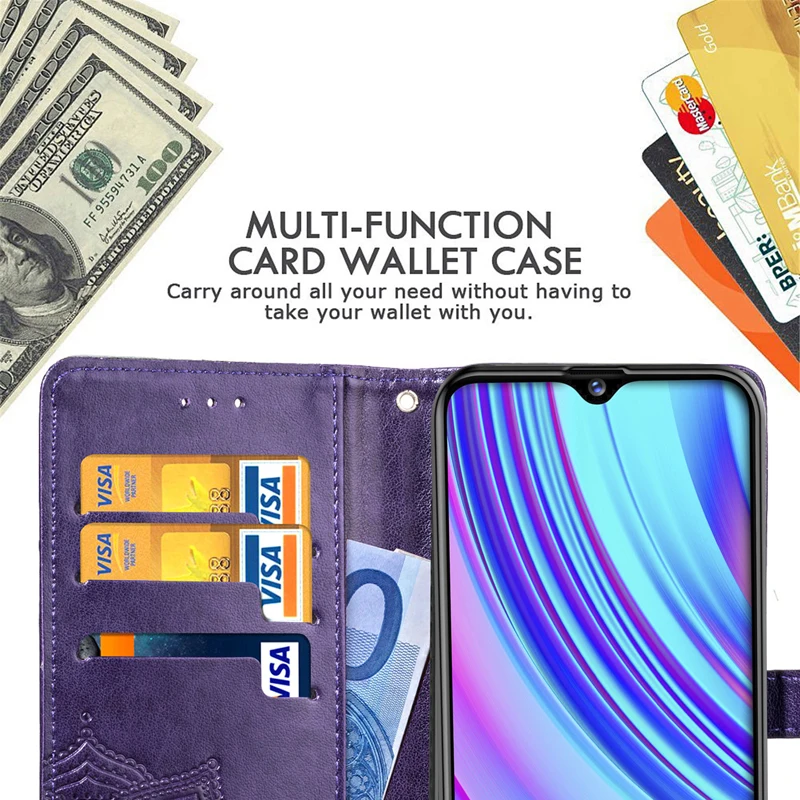 Кожаный чехол-книжка чехол для OPPO A1 A3 A3S A5 A7 A9 F5 F7 F9 F11 Pro Realme 3 5 Pro с собачкой, 10X2 Z кошелек для карт из искусственной кожи чехол