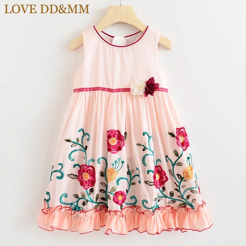 Платье для девочек LOVE DD &amp MM Новинка лета 2022 детская одежда милое привлекательное