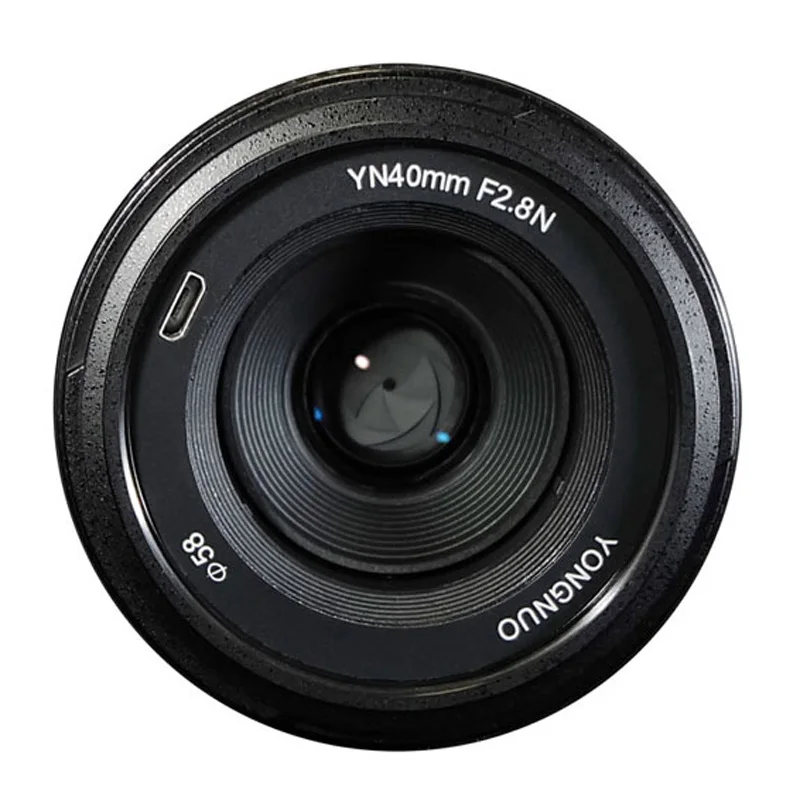 YONGNUO YN40mm F2.8N Большая диафрагма AF MF 40 мм F2.8 легкий стандартный объектив Prime Авто
