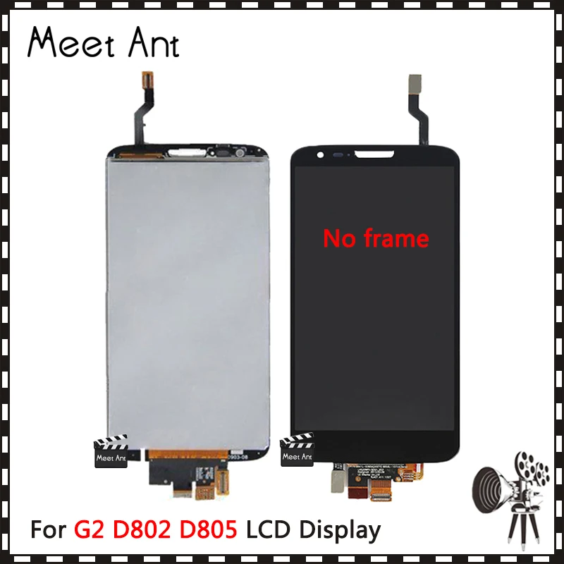 Высококачественный ЖК дисплей 5 2 дюйма для LG G2 D802 D805 с фотографией|Экраны
