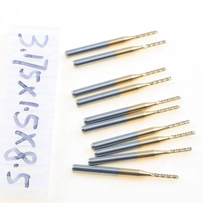 Бесплатная доставка 10 дюймов твердосплавная титановая насадка 1 5 мм Концевая