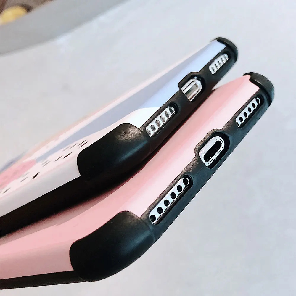 Мягкий чехол из ТПУ KISSCASE для iPhone 8 7 XR X матовый 6 Plus 6s XS максимальный Цветная
