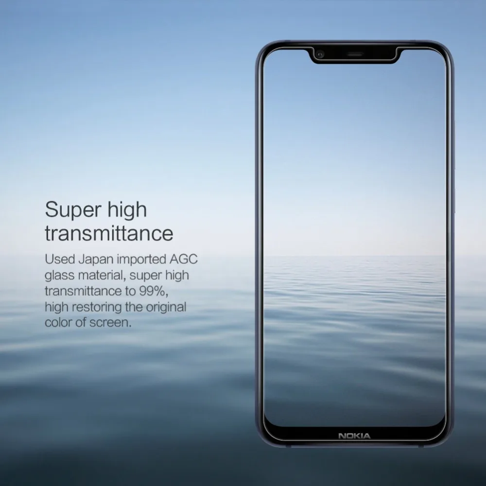 Защитная пленка из закаленного стекла высокого качества для экрана Nokia 8.1 6.18".