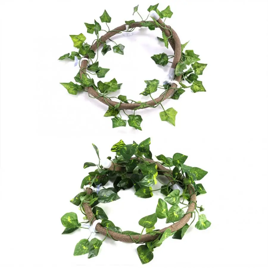 Искусственные растения виноградные листья рептилия восхождение филиал гибкий