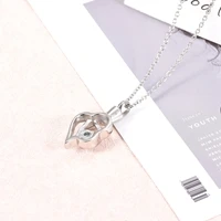 Crystal Square Birthstone Heart Urn Necklace Memorial Jewelry for Ashes Creamation Keepsake Locket Pendant | Украшения и