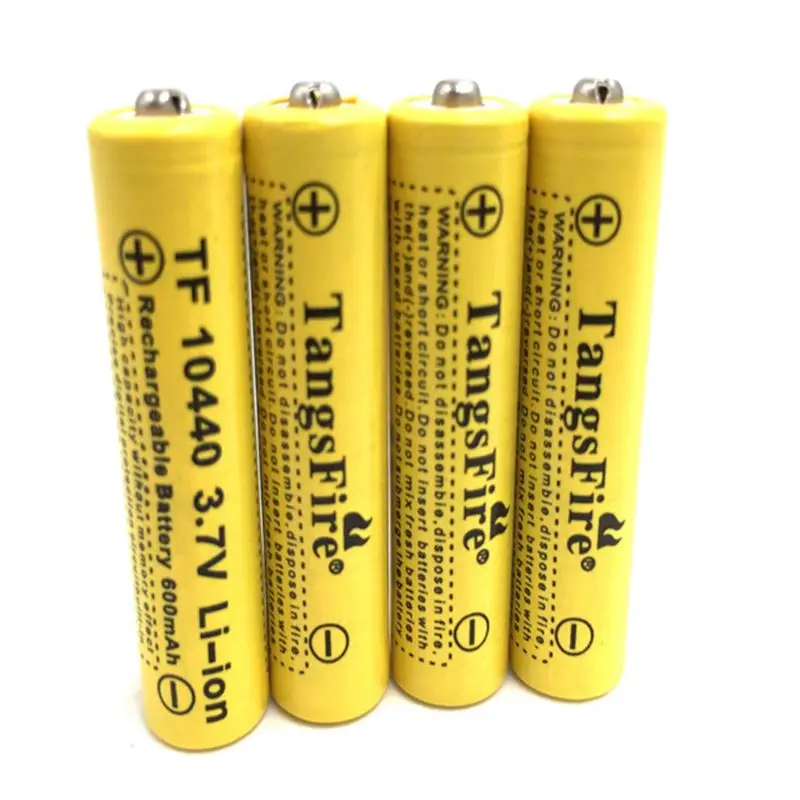 3 7 V 10440 литий ионная батарея 600mAh AAA аккумуляторная Высокое качество Бесплатная