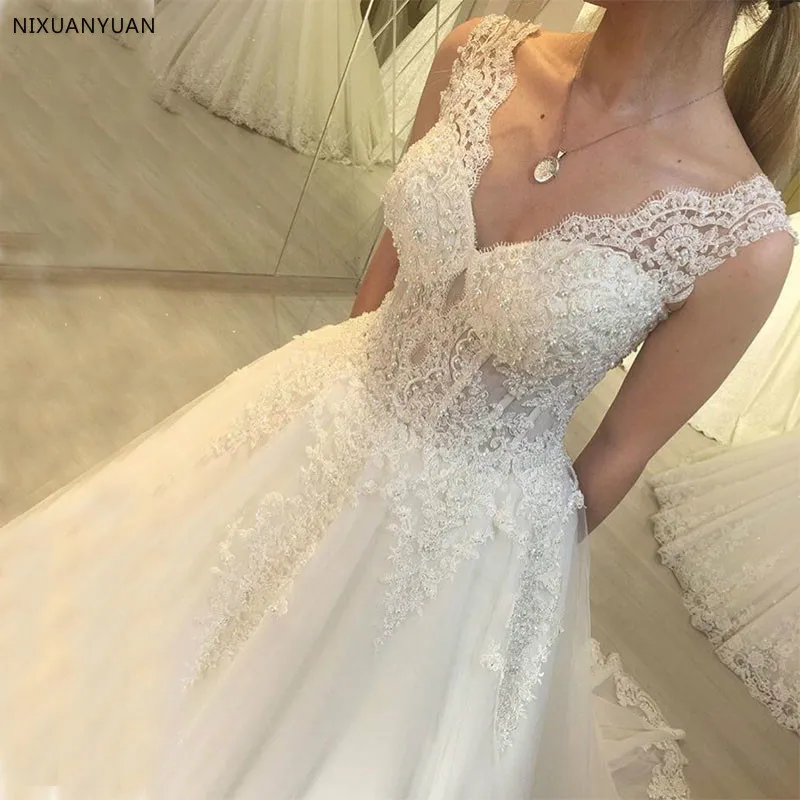 Женское ТРАПЕЦИЕВИДНОЕ свадебное платье белое или цвета слоновой кости с V