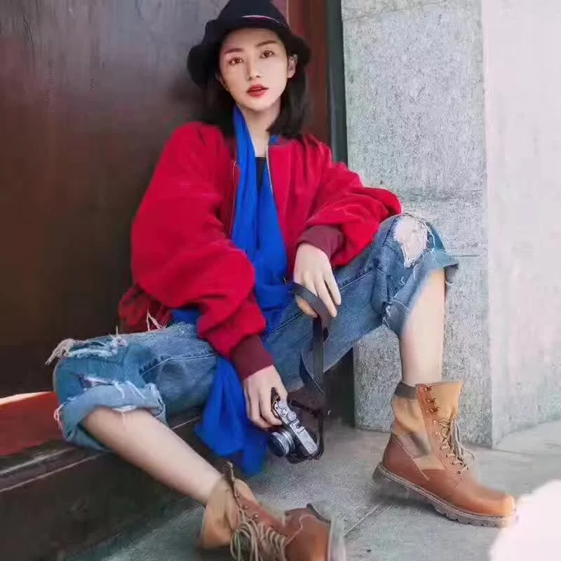 Новинка 2017 г. осенние и зимние панк вышитые куртка-пилот бейсбольная форма куртка