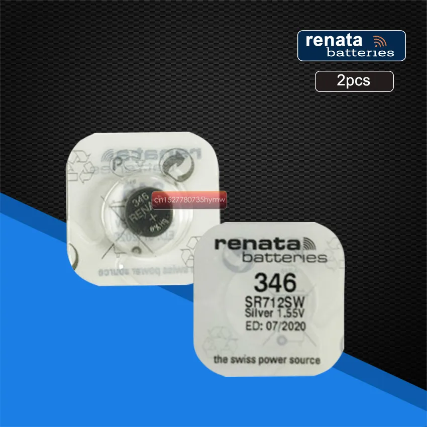 2 упаковки Renata 346 100% оригинальный новый долговечная SR712SW SR712 RENATA часовая батарейка