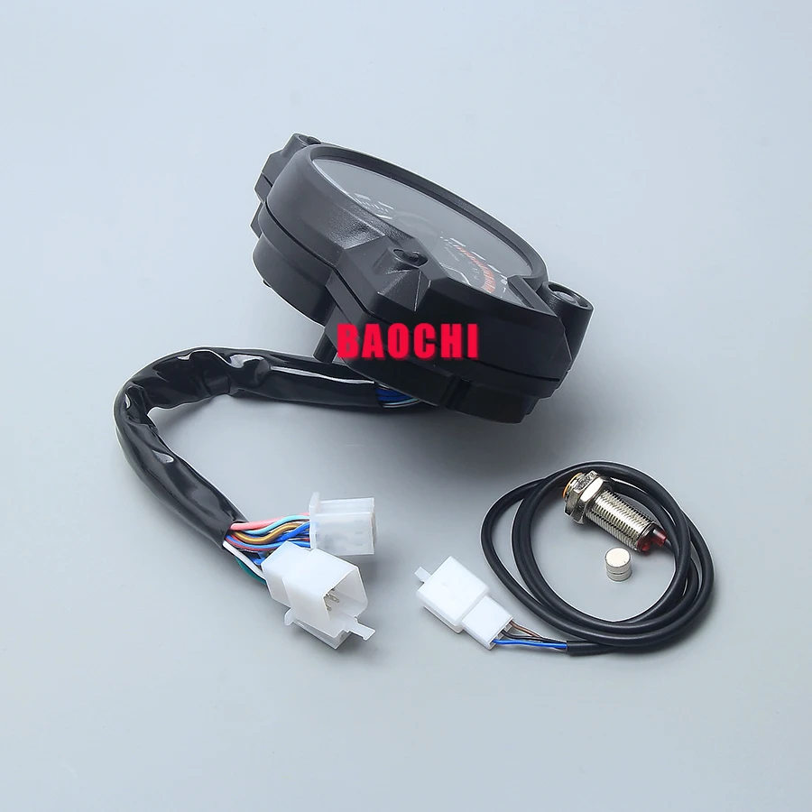 Универсальный повторный мотоцикл измеритель скорости Тахометр одометр