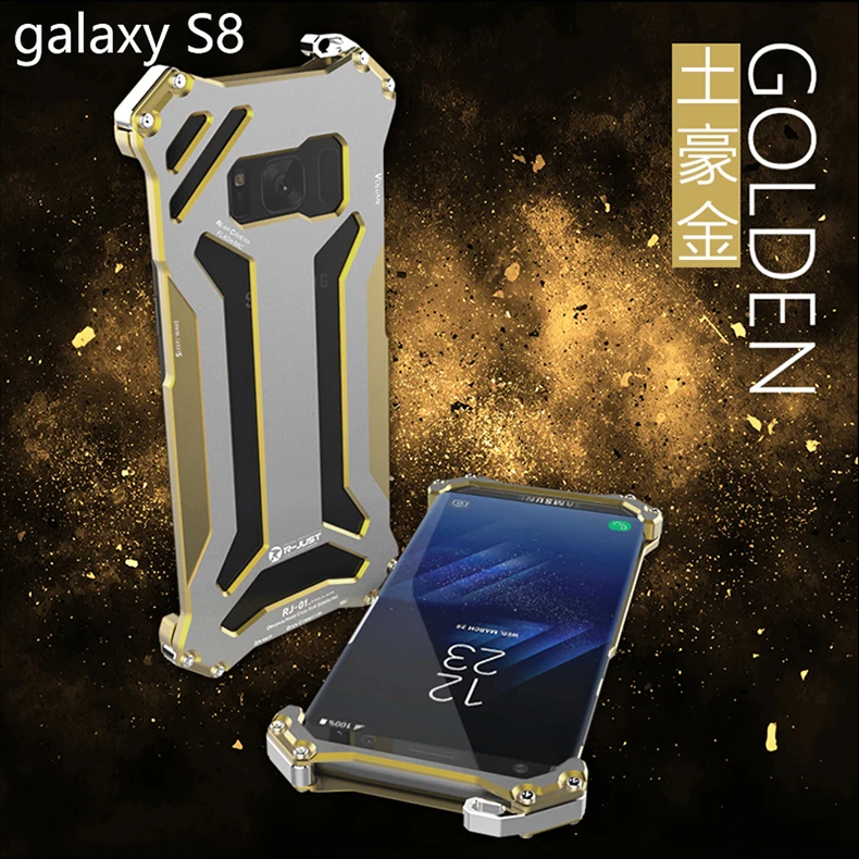Металлический бампер R-JUST серии Gundam для iPhone 11 Pro Max Galaxy S10 5G S10e S8 S9 PLUS NOTE 10 Plus 9 8 Armor Doom алюминиевый корпус