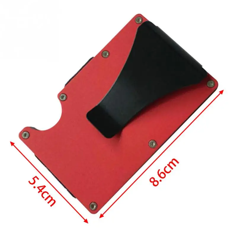 Чехол для ID кредитной карты Металлический кошелек Алюминиевый ультратонкий