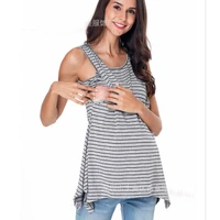 pregnant women t shirts striped lrregular edge maternity tops clothes for pregnant women pregnant women breastfeeding clothing