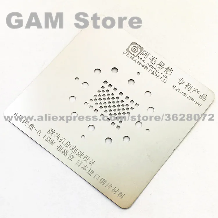 Для iPhone 6 6S 7 8 X Nand FlashChip PCIE Оловянная пластина платформа реболлинга припоя BGA трафарет Магнит База Регулировка пластина Amaoe - Цвет: 6 Nand BGA