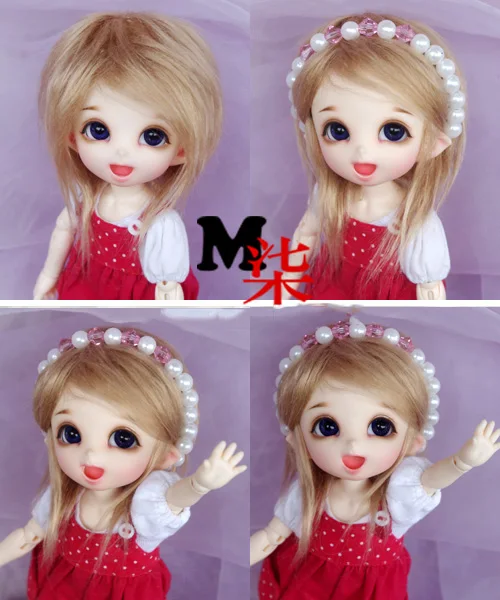 1PCSBJD кукла аксессуары 6 цветов BJD парик 1/8 1/12 - Цвет: Wig as pic