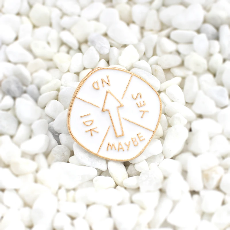 Indecision spinner pin Круглый милый значок для людей которые не решают этот Вертушка