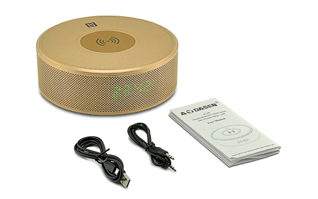 Беспроводное зарядное устройство Bluetooth динамик будильник телефон для Samsung iPhone