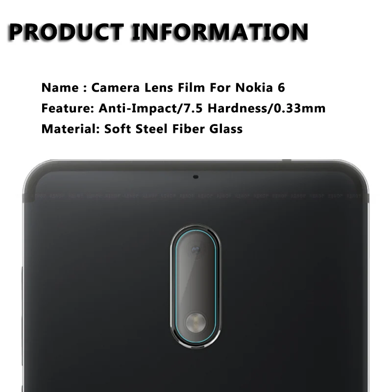 2 шт. прозрачная защитная пленка для объектива камеры Nokia 6|Защитные стёкла и