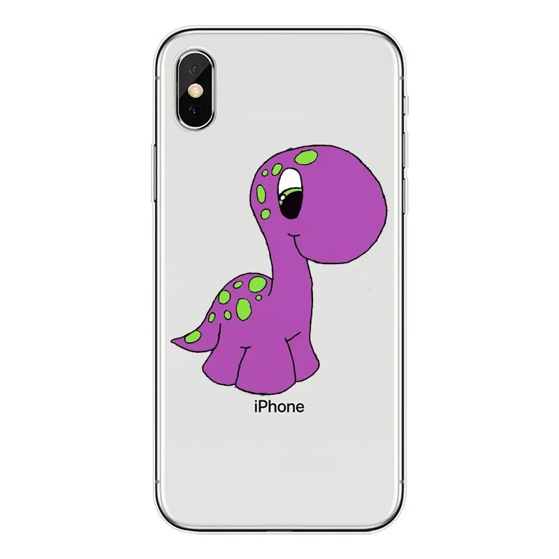 Милый мультяшный принт динозавр Стич телефон силиконовый чехол ТПУ для iPhone X 8 7 6 6S