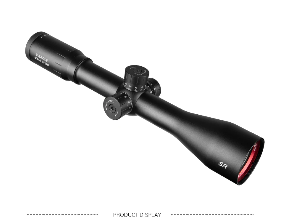 SR 8X44 SFSS прицелы для охоты Боковая регулировка параллакса стекло травление сетка турели замок сброс фиксированный 8X перекрестное увеличение область
