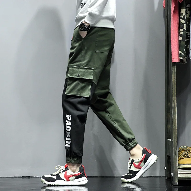 Men's casual Pants large-sized Harem trousers Hip Hop Fashion safari style cargo pants Spring Autumn M-5XL | Мужская одежда