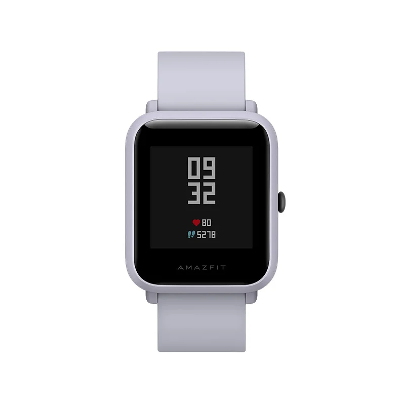 Gray Huami Amazfit Bip Смарт часы Bluetooth gps Спорт монитор сердечного ритма IP68 Водонепроницаемый напоминание о звонках MiFit приложение сигнализация вибрация - Цвет: Gray