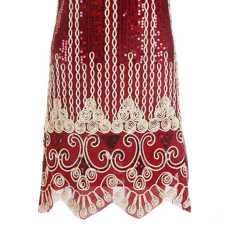 Женское винтажное платье без рукавов с блестками и вышивкой|dropship dress|1920s flapper