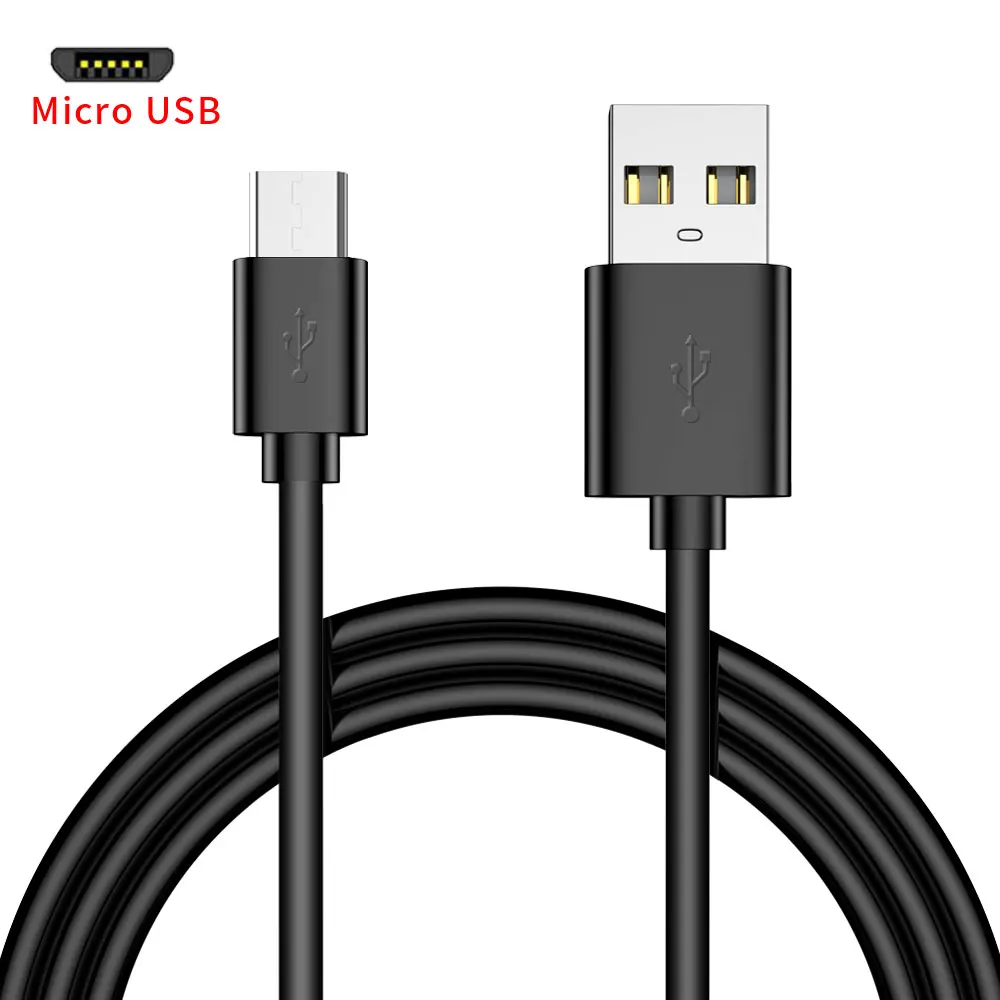 CXV Micro USB кабель 2.4A Быстрая зарядка Micro usb зарядное устройство шнур для samsung S7 Xiaomi Redmi huawei LG планшет Android, телефон Micro - Цвет: Black