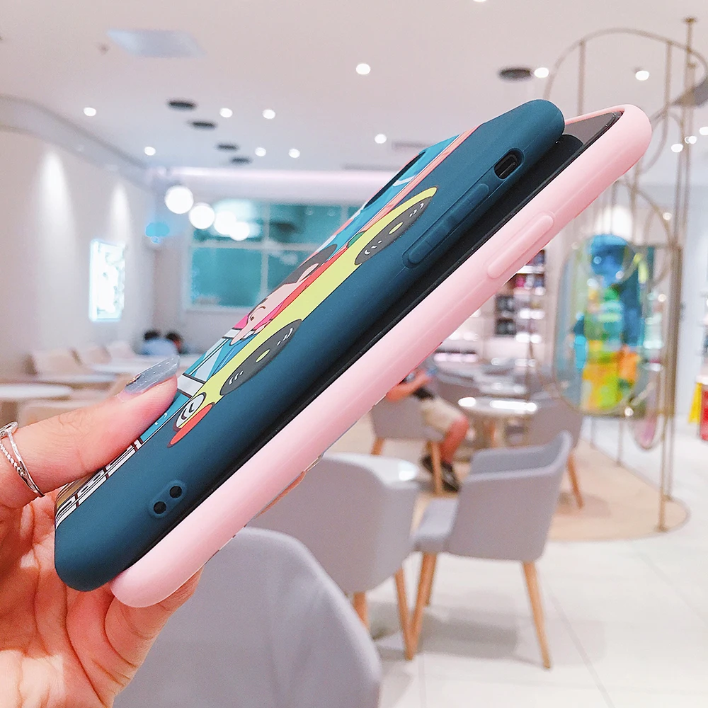 Милый чехол Crayon Shinchan для iPhone 6 6s7 8 Plus силиконовые чехлы с рисунком Chibi Maruko Chan мягкий