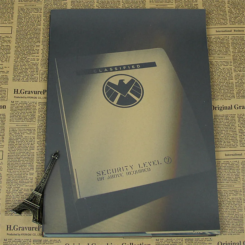 Наклейка на стену агент Щ. И. Т. винтажный постер в стиле ретро Фил Колсон плакаты