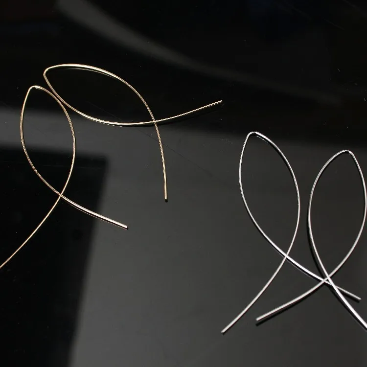 Женские серьги-гвоздики в стиле панк Anise Простые Модные ювелирные украшения для