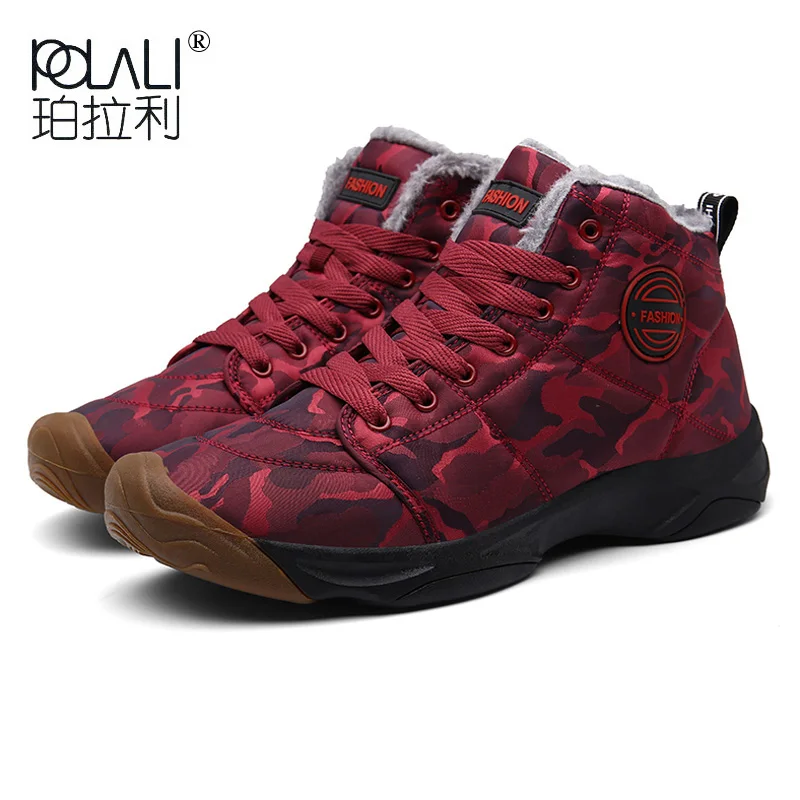 POLALI/очень теплые мужские зимние ботинки унисекс качественные для мужчин
