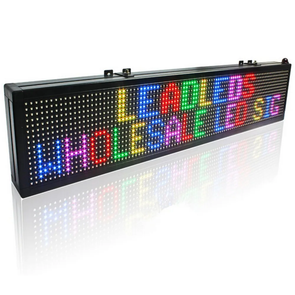 67*19 см 16*64 пикселей P10 комнатный RGB Полноцветный Программируемый СВЕТОДИОДНЫЙ