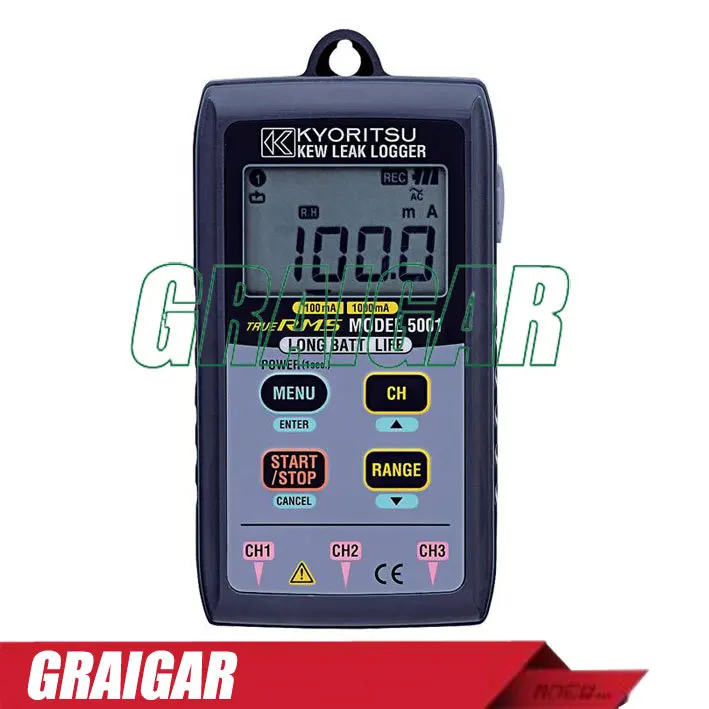 

Kyoritsu Supply Leakage Logger MODEL 5001 Genuine Japan DIGITAL DISPLAY