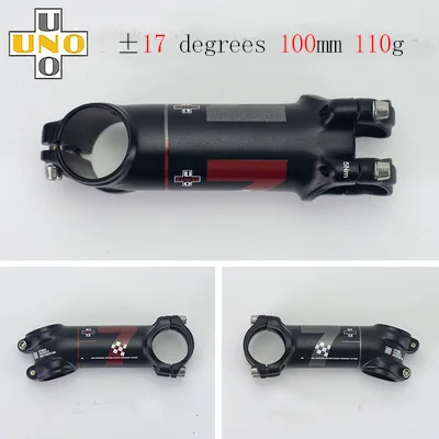 17 Degree 100mm UNO 7 стержень Kalloy Сверхлегкий+-7 17 градусов MTB велосипед Alu 7050 31,8 мм 60 70 мм 80 мм 90 мм 100 110 120 130 мм велосипедный стержень King сплав - Цвет: 17 Degree 100mm