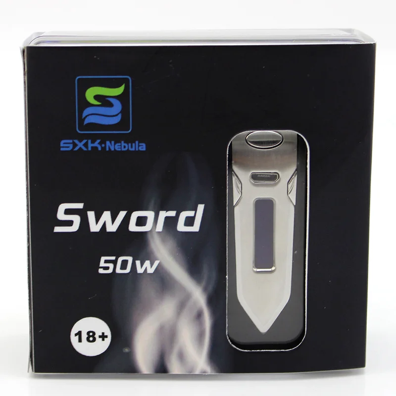 SXK меч 50 Вт Starter Kit электронная сигарета коробка комплект испаритель 1500 мА/ч